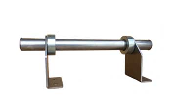 ss-sno-rail-deck-mount-single-rail-snow-fence-for-snow-retention Snow Roof Systems, Snow rail for metal roofs, Deck Mount Snow Rail, Single Bar Snow guard, Pipe Style Snow Guards