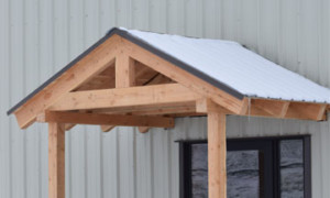 dormer-door-snow-diverter Dormer Door snow diverters, keeps falling snow and ice from barricading doorways